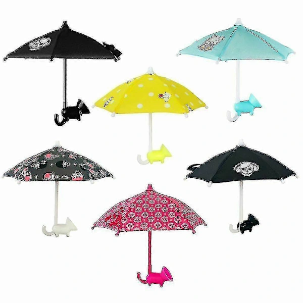 Suporte Para Celular Com Ventosa, Proteção Solar, Capa Fofa Para Celular Para Fotos, Pequeno Guarda-chuva Personalizado, Margarida Rosa Vermelha