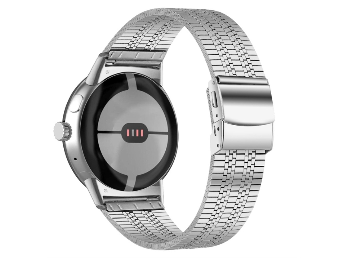 Bracelete de Aço Inoxidável 5 Contas para Google Pixel Watch Dinheiro