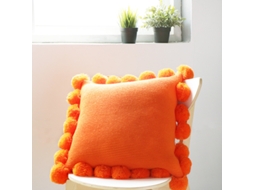 Capa De Almofada, Almofada Decorativa Com Borlas De Pompom, 18 X 18
