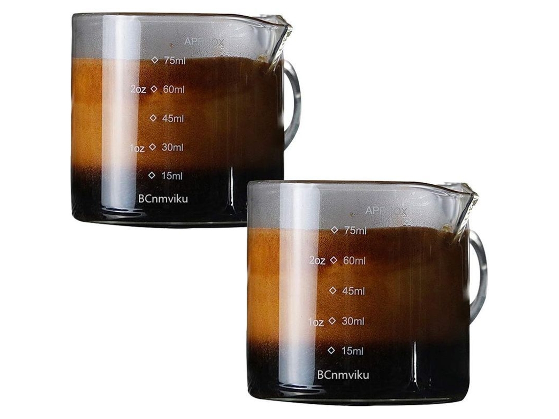 Copo Medidor de Vidro 4 Onças 2 Pack S/MARCA