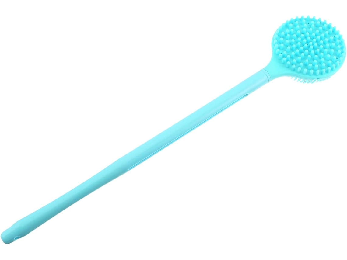 Lurelia Acessório De Duche Com Escova De Silicone Para Banho, Cabo Longo, Dupla Face E Com Argola, Uso Diário Prático