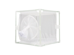 Primerox gaiola de observação de insetos, borboleta, PVC, malha branca, reutilizável, 16x16x16cm