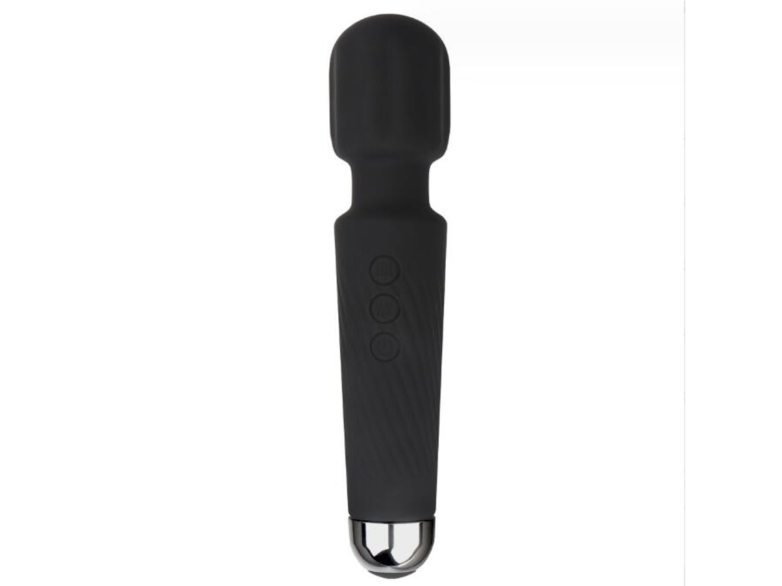 Hh-001 Vibrator, 8 Modes, Black Silicone