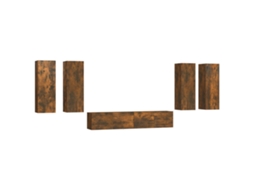 Tv Cabinet Set, Tv Cabinet Sets Vidaxl Marrom Madeira Processada (n/a)