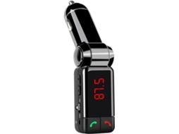 Transmissor Fm Bluetooth Yizhood Bc06 Hands Free Aux Mp3 Dual Usb Preto