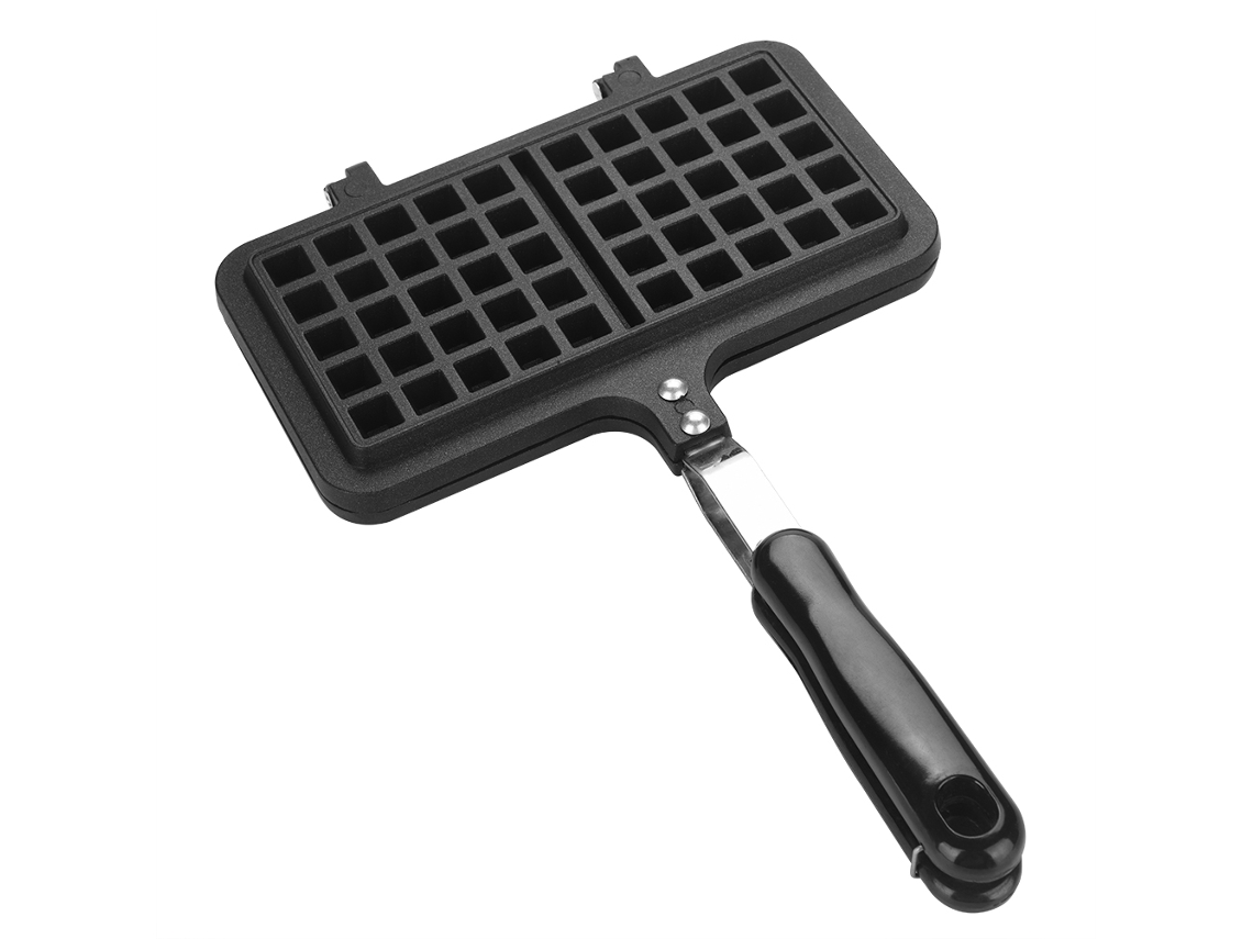 Máquina De Waffles Antiaderente Com Duas Cabeças Para Cozinha Doméstica