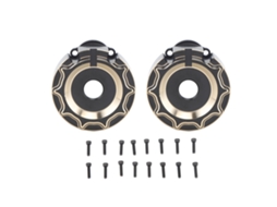 Mali 2pcs Capa de Câmara de Transmissão Portal Traseira de Latão Preto com Parafusos para Traxxas Rc