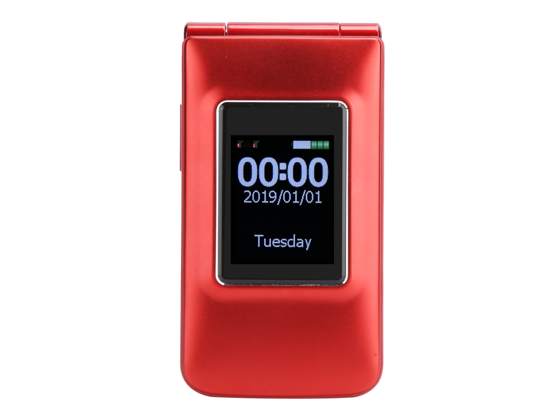 Laxiscreed Telefone Flip 2.6" Dual Sim E Standby Para Uso Simples E Prático