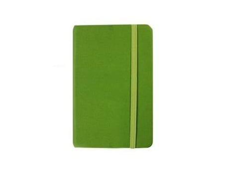 Bloco de Notas Liso 14x9cm Semi Pele Verde 116 Folhas