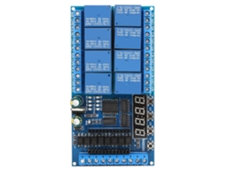 Módulo Shield Plc Mini Pro Arduino 8 Canais Relé Temporizador Retardo 12v Dc