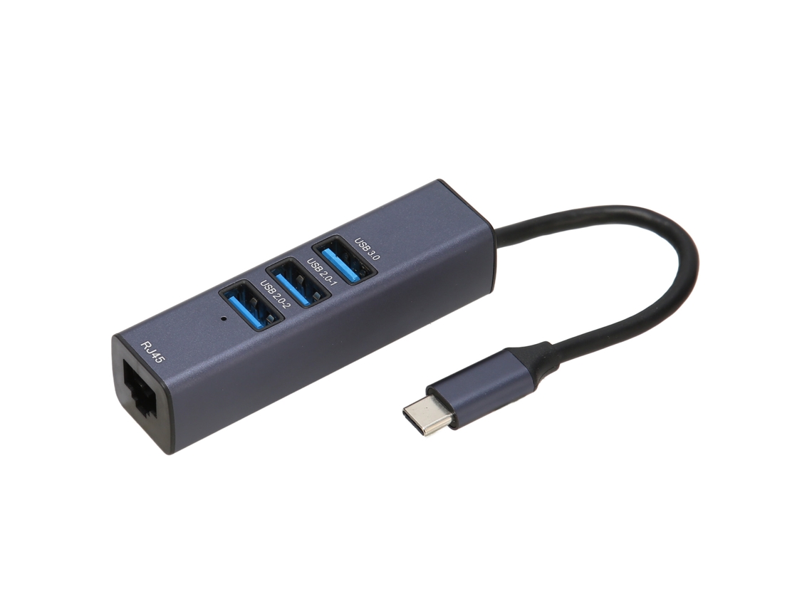 Hub Ethernet Usb C (ethernet 100 Mbps 3 Portas Usb)