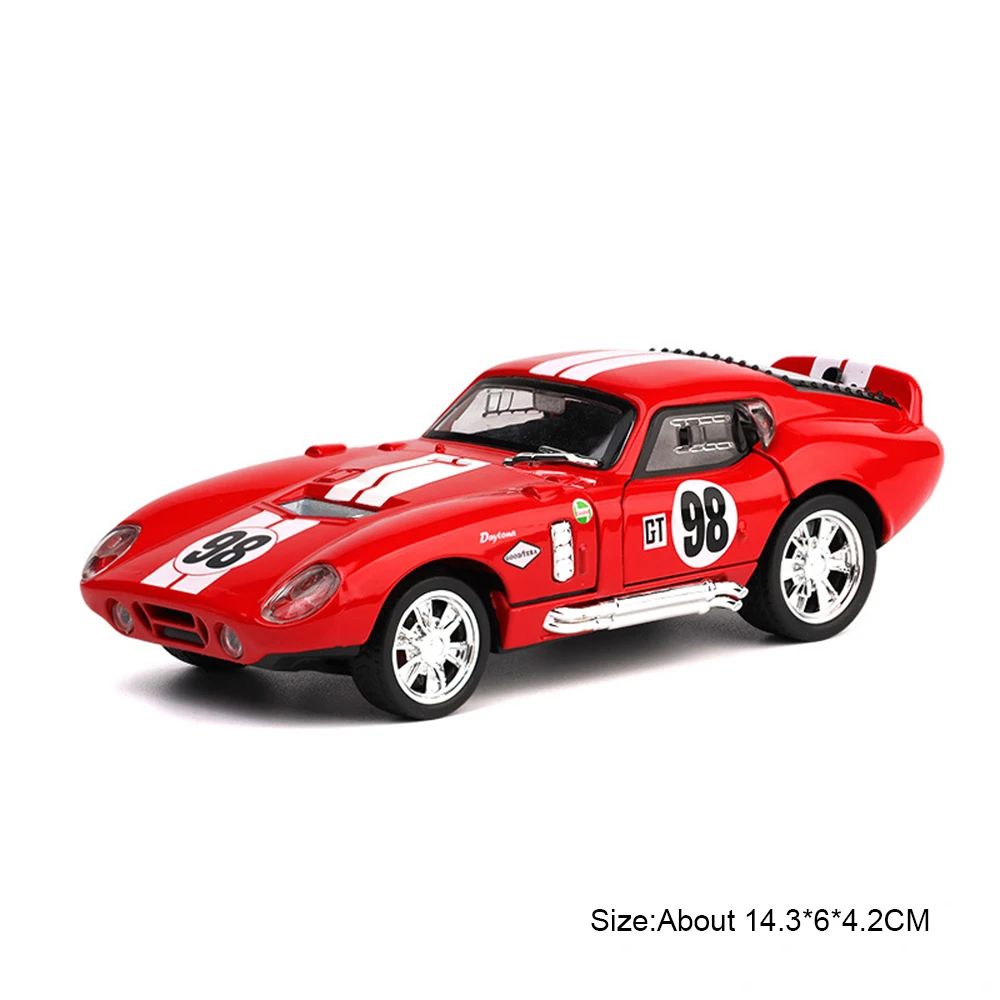 (vermelho Cobra) Escala 1:32 - Miniatura De Carro Esportivo Com Funções De Som E Luz
