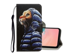 Capa De Couro Pu Com Desenho 3d Colorido E Abertura Horizontal Para Galaxy S20+, Com Suporte, Compartimentos Para Cartões E Carteira.