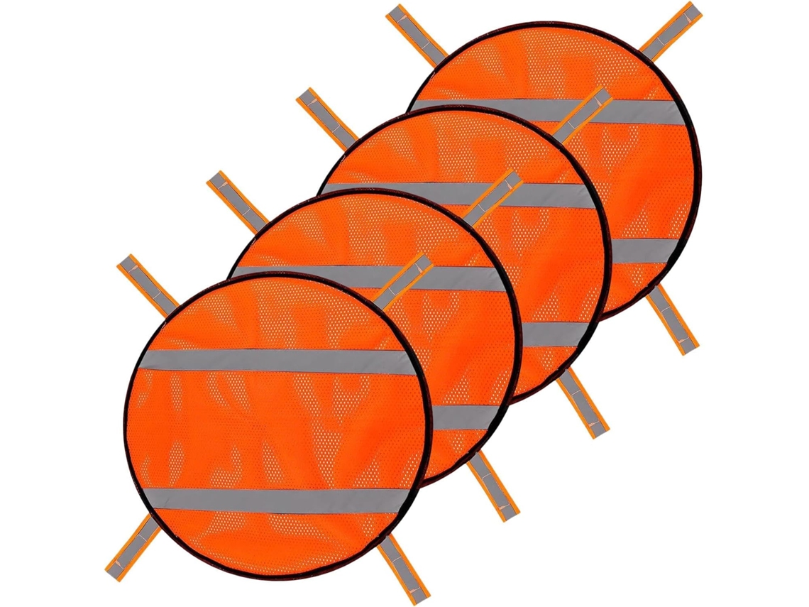 De Segurança Laranja, Tela De Segurança Em Malha, Design Com Faixa Refletora, Leve E De Alta Gokoco