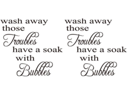 Conjunto De 2 Adesivos De Parede Impermeáveis Em Inglês, Decoração Moderna Para Cozinha E
