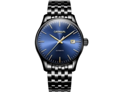 Lurelia Relógio Mecânico Masculino, Automático, Data/calendário, Aço Inoxidável, Preto E Azul