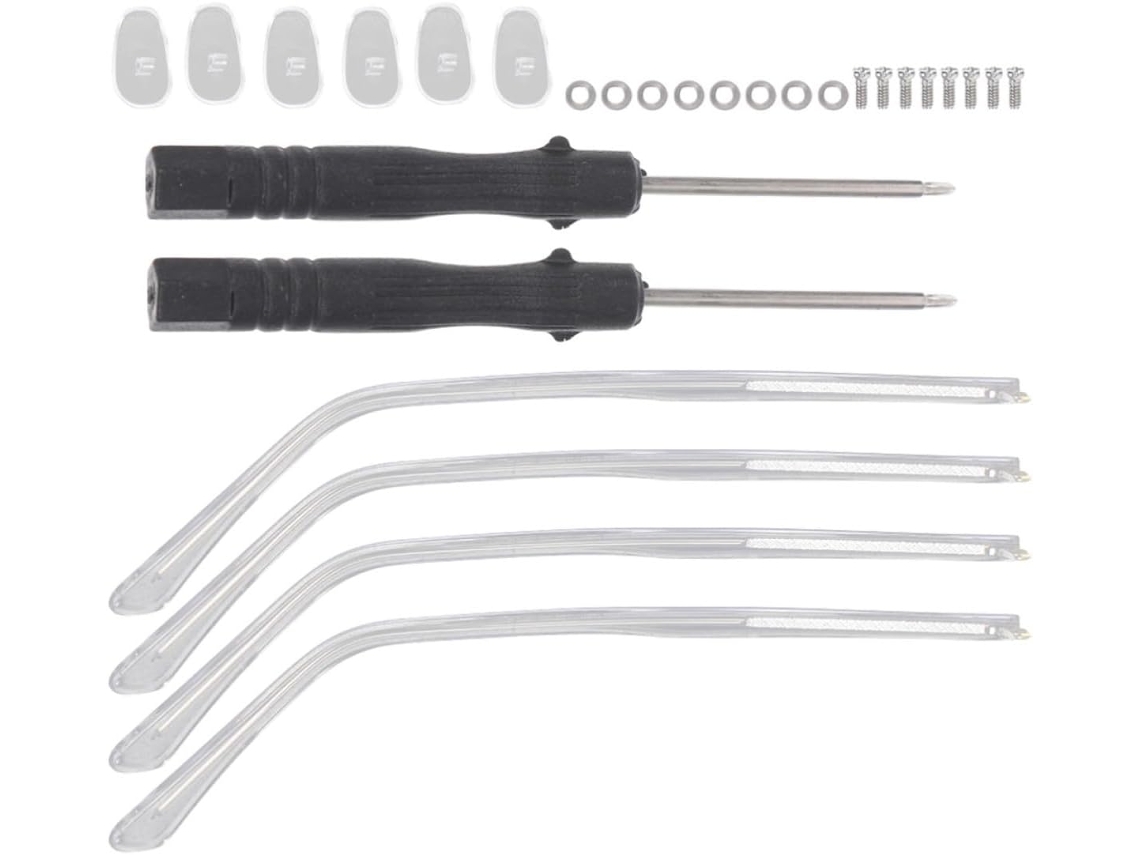 2 Acessórios Metálicos Para Reparo De Óculos, Conjuntos Para Braços E Hastes
