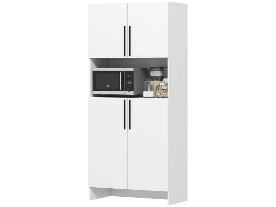 Armário Despensa Micro ondas Aglomerado Branco