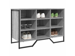 Vidaxl Sapateira 90x38x61,5 Cm Derivados De Madeira Cinzento Sonoma