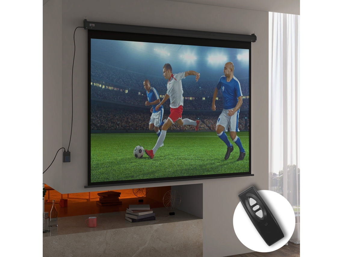Beamer-leinwand, Projektionsleinwand, 100 Zoll, 4:3, 203x152 Cm, Schwarz