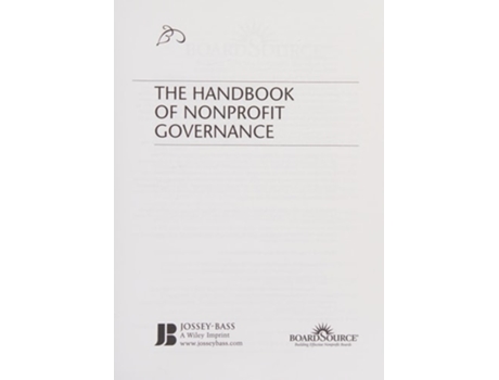 Livro The Handbook of Nonprofit Governance de BoardSource (Inglês)