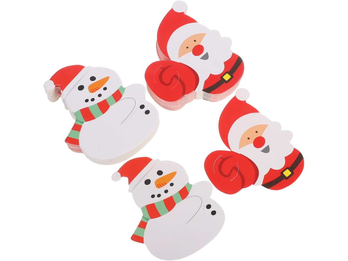 Decorações de Natal com Doces, 200 Cartões de Natal para Decorar Doces, Papai Noel e Boneco de Neve para Festas de Inverno.