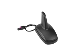 Antena De Teto Para Rádio Am/fm Fit Golf 5 6 T5 Com Conector Fakra Masculino Negro