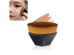 Pincel Para Base Petal, Pincéis Para Maquiagem Bb Cream, Pincéis Para Pó Solto, Kit De Pincéis De Maquiagem Com Topo Plano Everley891
