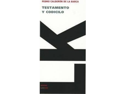Livro Testamento Y Codicilo de Pedro Calderón de La Barca (Espanhol)