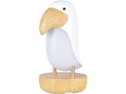 Lâmpada De Mesa Led Para Crianças, Design De Colibri, Regulável Sem Degraus, Luz Respiratória, Branco