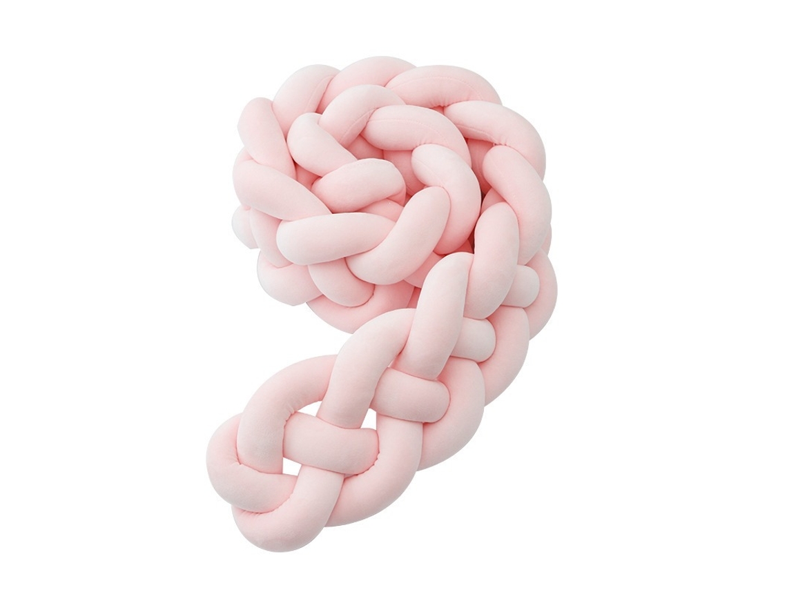 Trança Protetora De Berço Hibbent (200 Cm - Rosa)