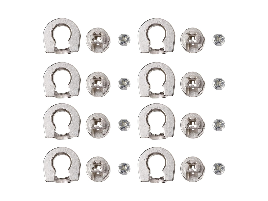 Conjunto De 10-conectores Excêntricos Para Móveis Em Liga Prata, Resistentes À Ferrugem E Com Conexão Estável Para