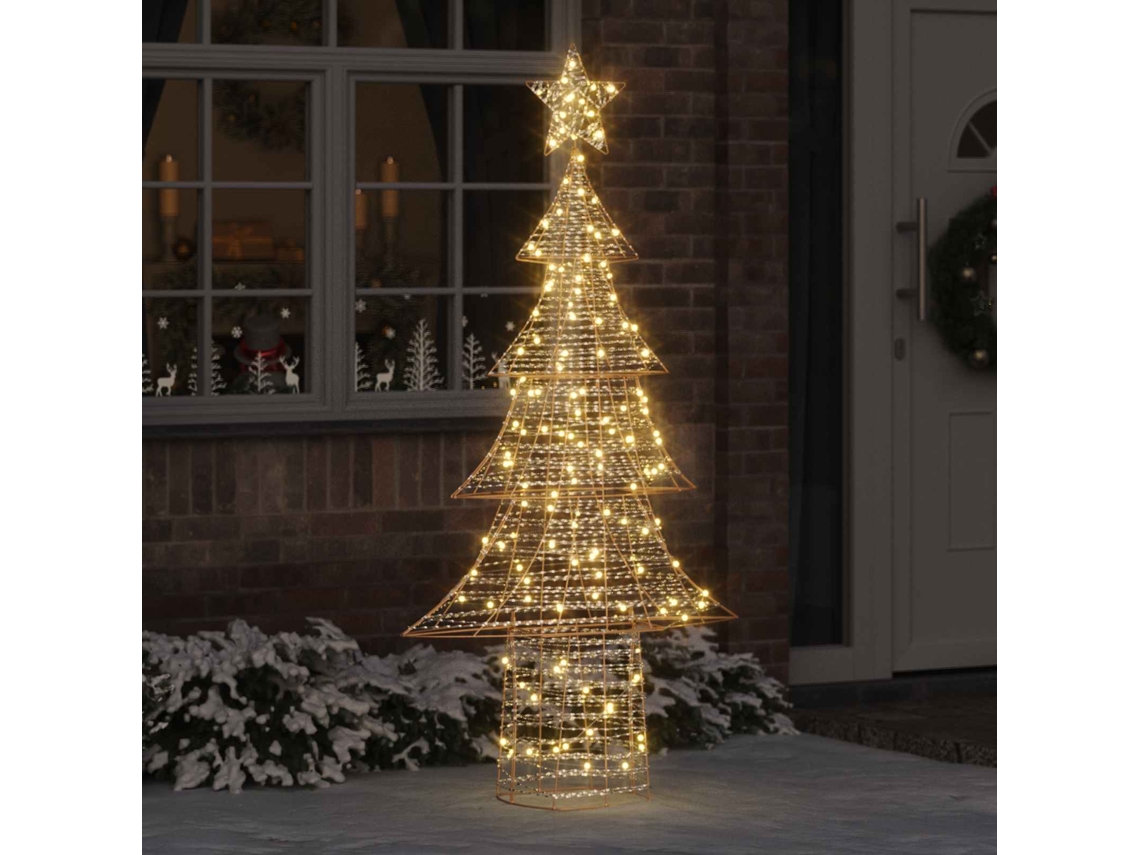 Vidaxl Árvore De Natal 240 Led Branco Quente 181 Cm Pet