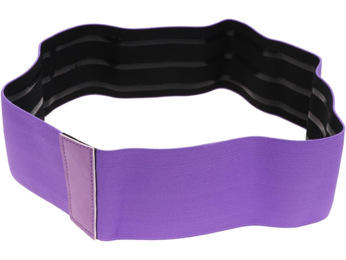 Faixa Elástica Antiderrapante De Resistência Para Quadril, Roxa, Lavável, Mulheres, Ideal Exercícios Ativação