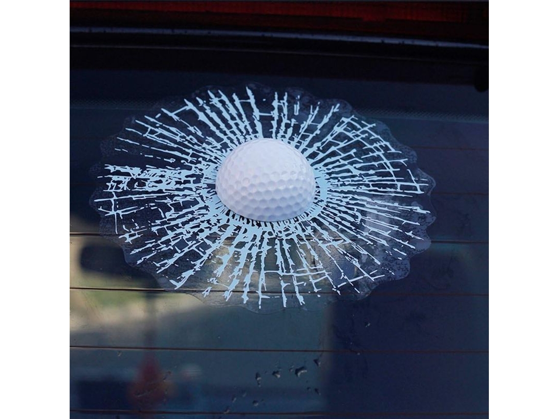 Sticker 3d De Esporte Para Janela De Carro Com Design De Golfe E Béisbol, Autoadesivo Impermeável E Resistente Ao Sol