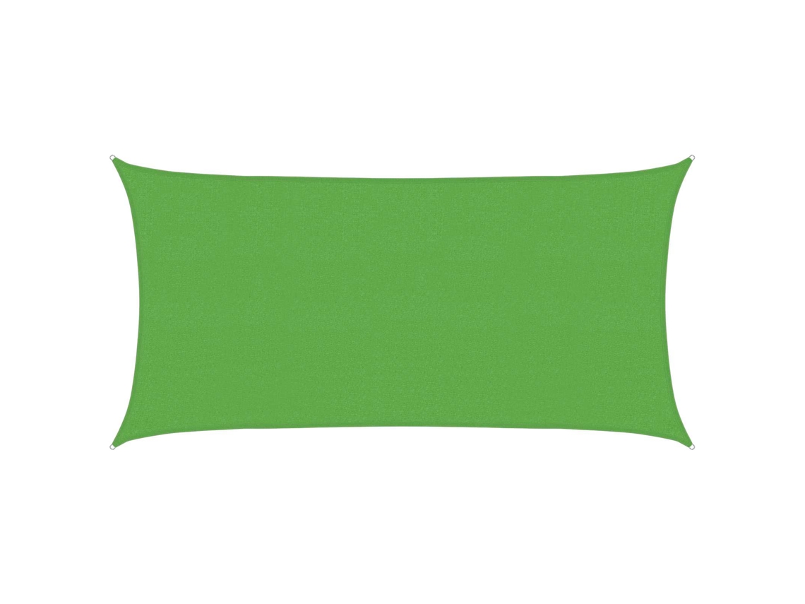 Vidaxl Vela De Sombra 2 X 6 M Hdpe Retangular Verde Claro