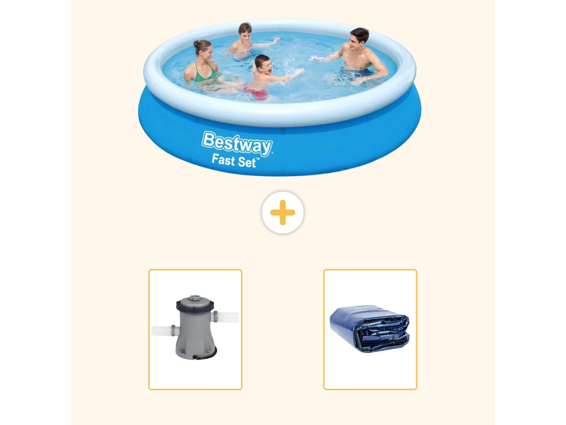 Bestway Piscina Bestway Fast Set Redonda - 366x76 Cm - 3-peças S22276