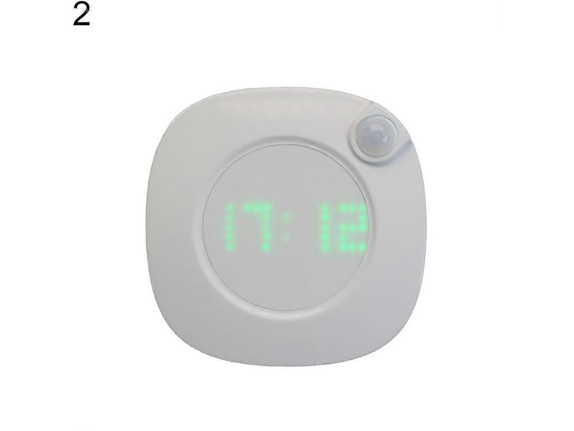 Luz noturna LED Slowmoose com sensor de movimento, relógio digital com visor de hora, luminária para quarto e banheiro