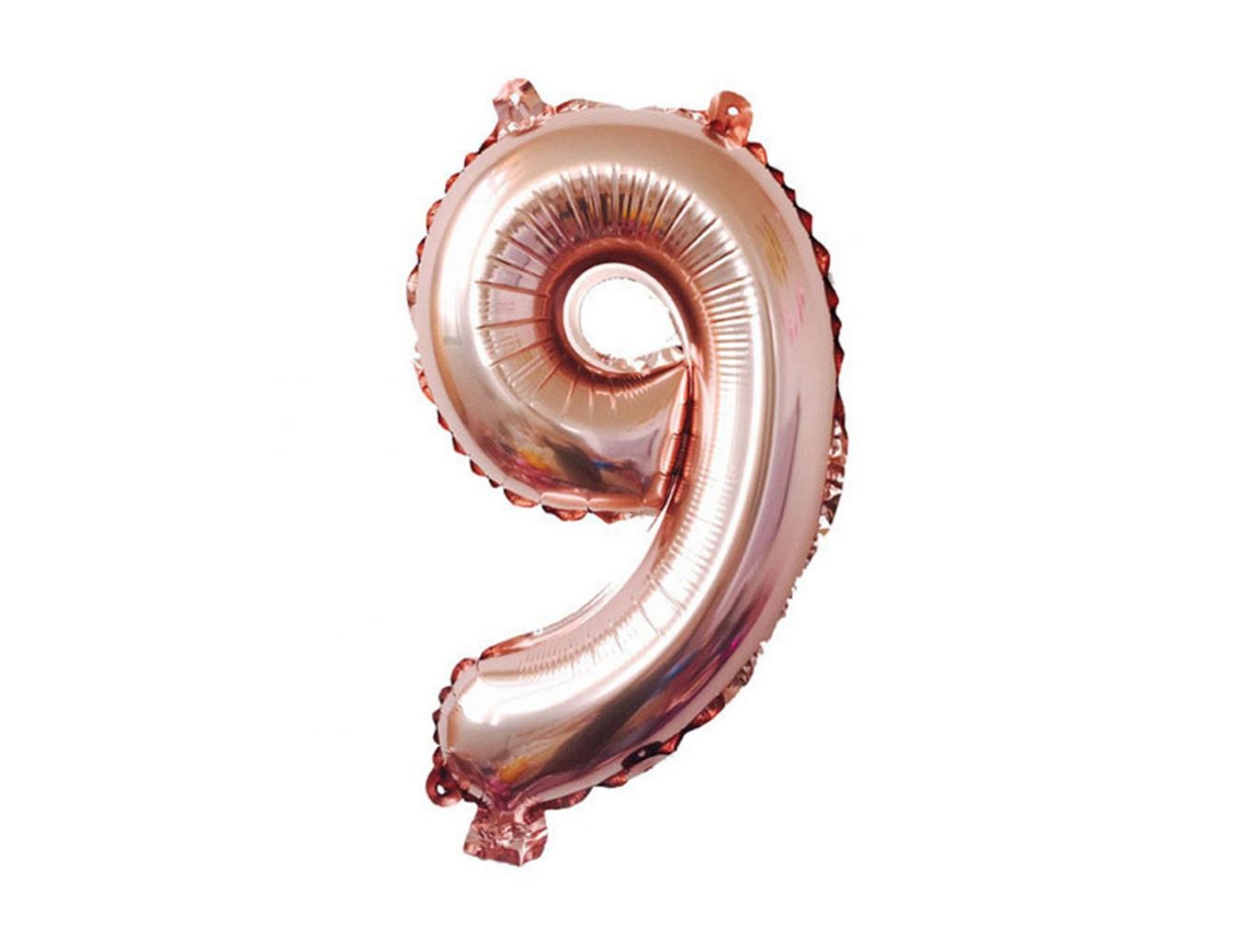 Balões De Número Ouro Rosa 32 Polegadas Grande Estilo Americano Folha Eoocoo