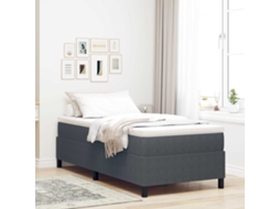 Vidaxl Estrado De Cama Plataforma Cinza Escuro 100 X 200 Cm