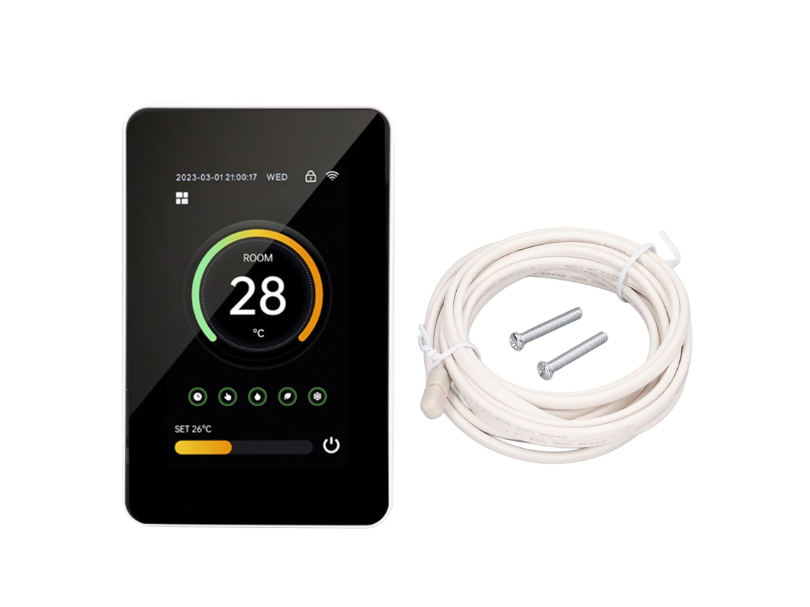 Termostato Digital Wifi Controle Tuya 100-250vac 3a Sunflare