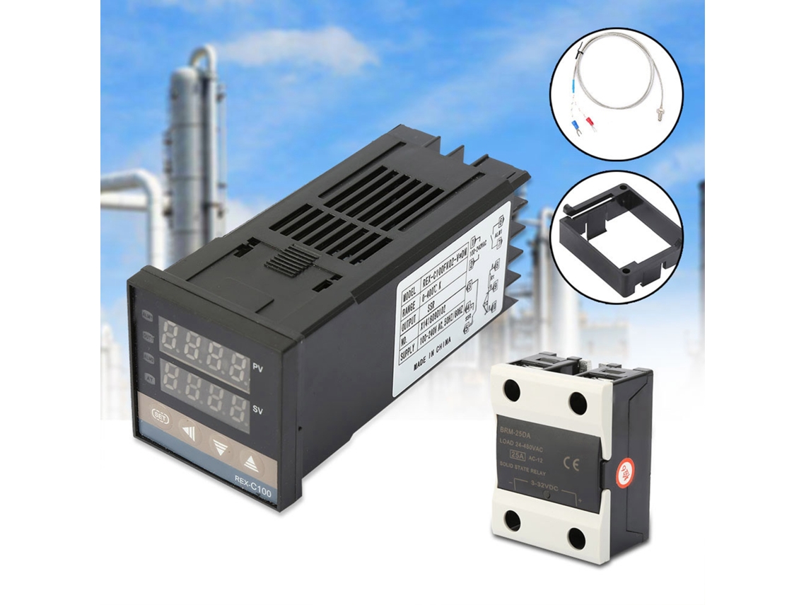Kit Controlador Temperatura Digital Pid 0 400℃ 25a