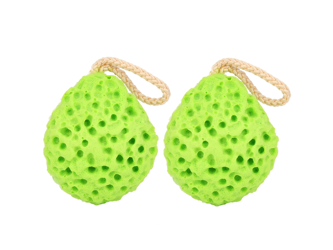 Mali 2 Pcs Esponja de Banho Bebê Macia Espuma Forte Favo de Mel Verde Infantil