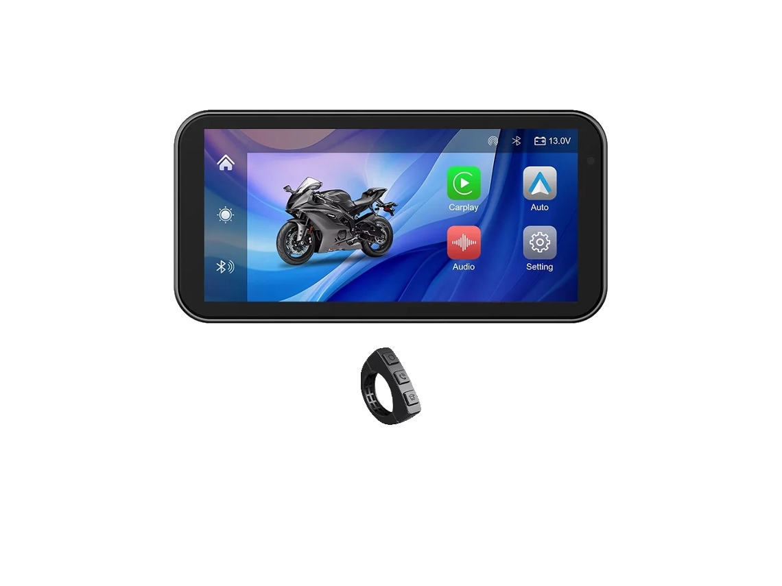 Dvr De Motocicleta, Tela Touch De 6,25 Polegadas, À Prova D'água Ipx7, Sem Gravador