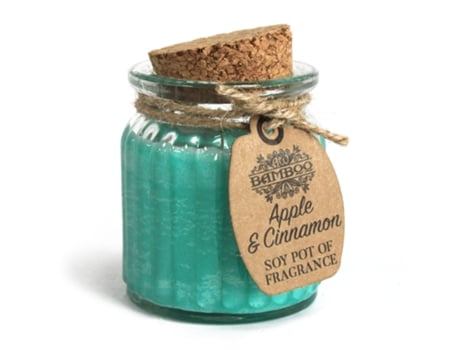 Pote de Vela de Cera de Soja Maçã e Canela 7X5X5 Cm