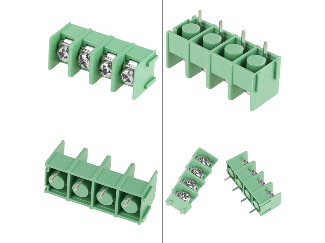 40 Conectores De Terminal Parafuso Pcb 4 Pinos