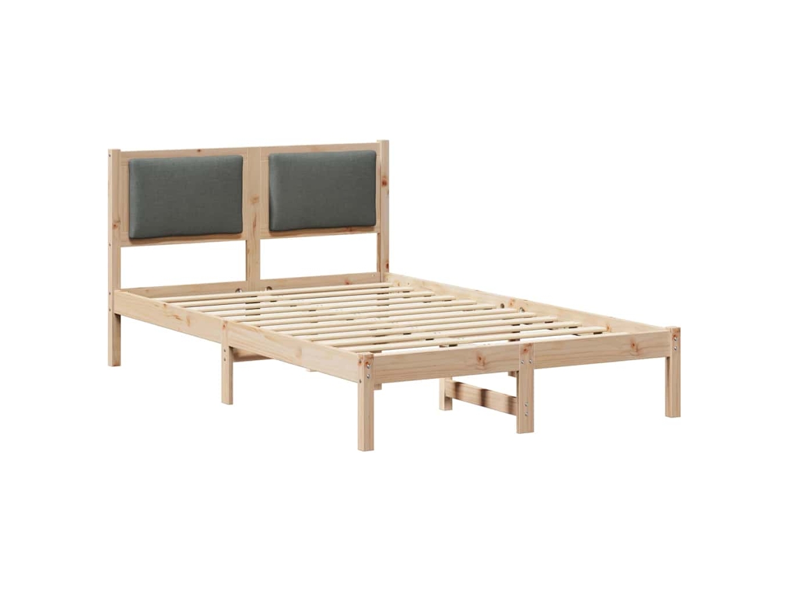 Estrutura de Cama com Cabeceira Cinza Escuro 120x200 cm MAISON EXCLUSIVE