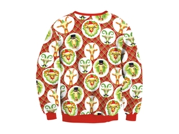Sweatshirt De Natal Feminina Laxiscreed Com Gola O, Design Digital E Manga Longa Para Conforto E Estilo