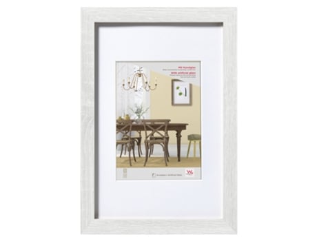 Fiortio Wooden Frame 50X60 Cm White Artifical Glass