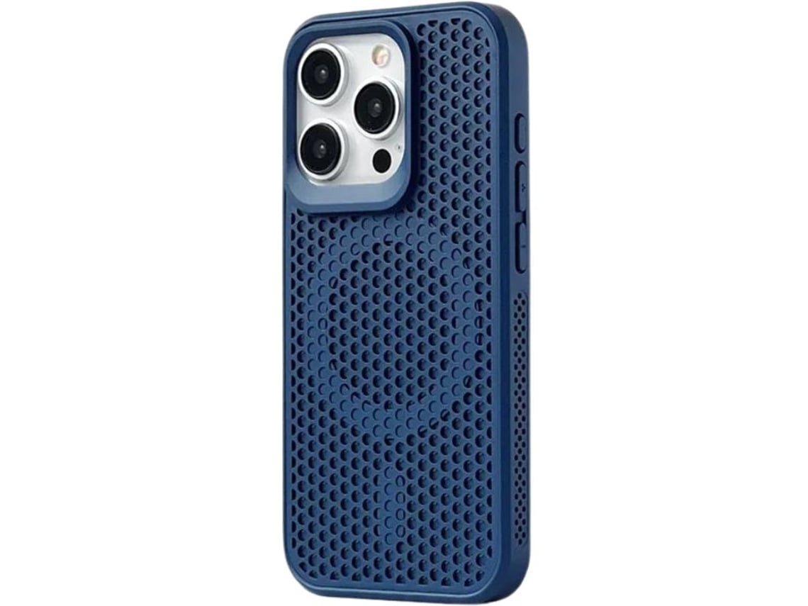 Capa Respirável Magsafe para iPhone 12 pro max VEANXIN Azul